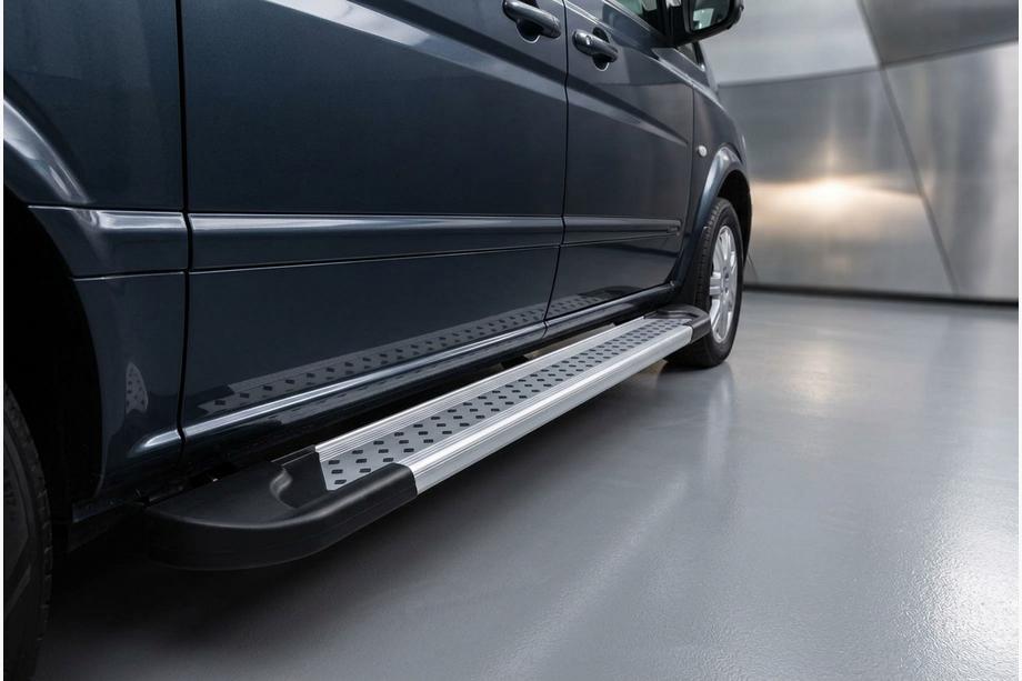 Mercedes Viano 2004–2014 Bočne stopnice New Vision Grey (2 kos, aluminij) Image