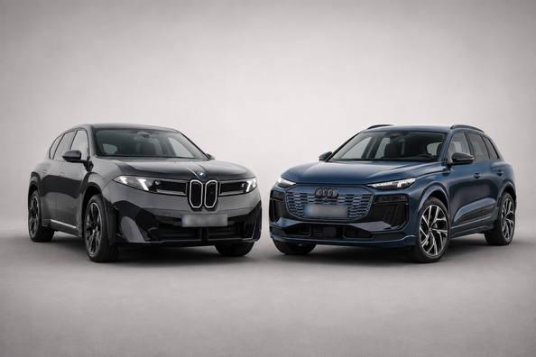 BMW iX3 vs Audi Q6 e-tron: primerjava premium električnih SUV-jev