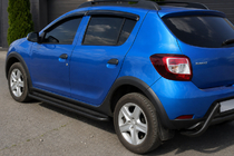 Dacia Sandero 2013–2020 Stranske stopnice KB001 (nerjavno jeklo) Black fotografija 1