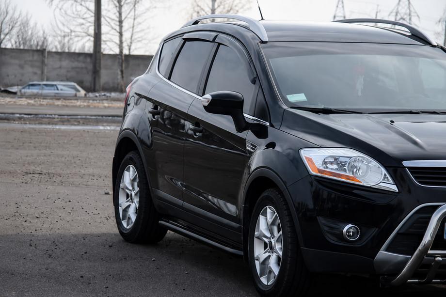 Ford Kuga 2008–2013 Stranske stopnice Premium (2 kosa, nerjaveče jeklo) Black Image