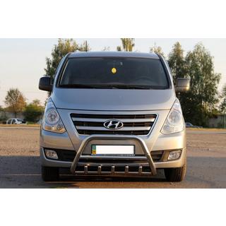 Prednji zaščitni lok WT003-2 (nerjaveče jeklo) Hyundai H300, H1, Starex 2008–2020 fotografija 4