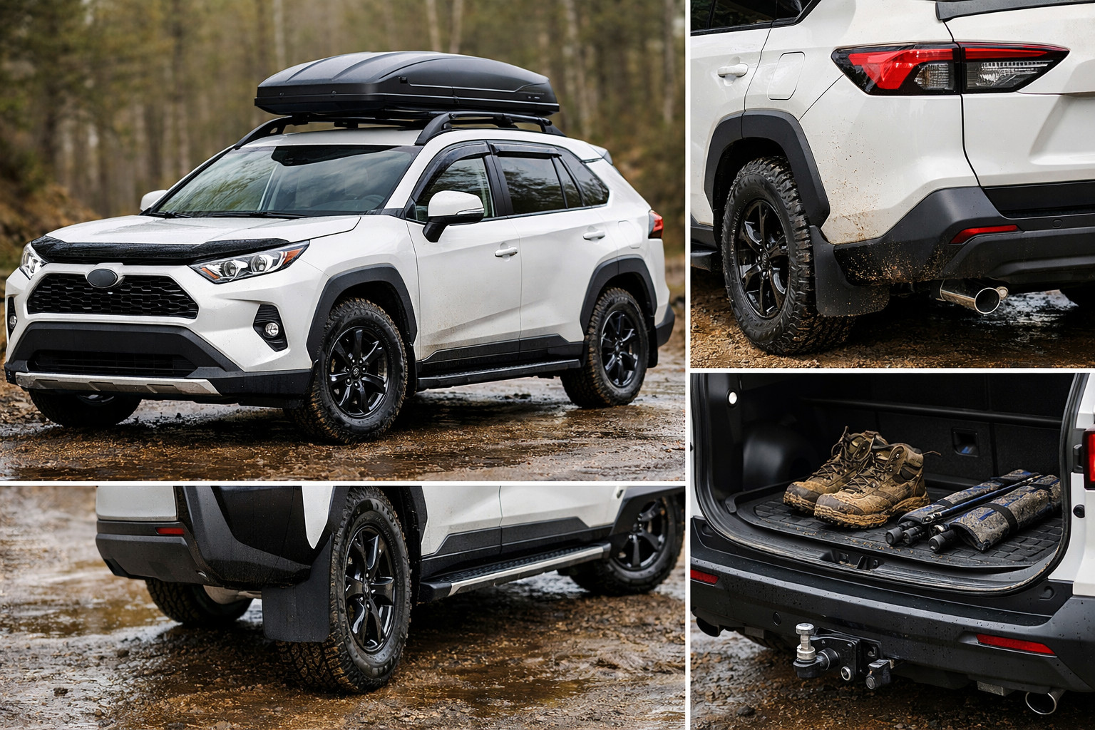 Praktična nadgradnja Toyota RAV4 2019+ za dež, blato in avtocesto