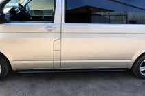 Volkswagen T5 Multivan 2003–2010 Bočne stopnice Premium Black (2 kosa, nerjaveče jeklo) fotografija 1