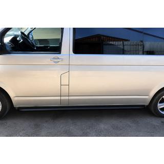 Bočne stopnice Premium Black (2 kosa, nerjaveče jeklo) fotografija 1