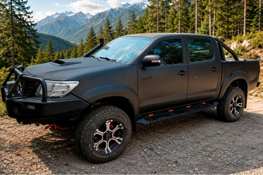 Priprava Toyota Hilux za terensko vožnjo: vgradnja kompleta Dakar