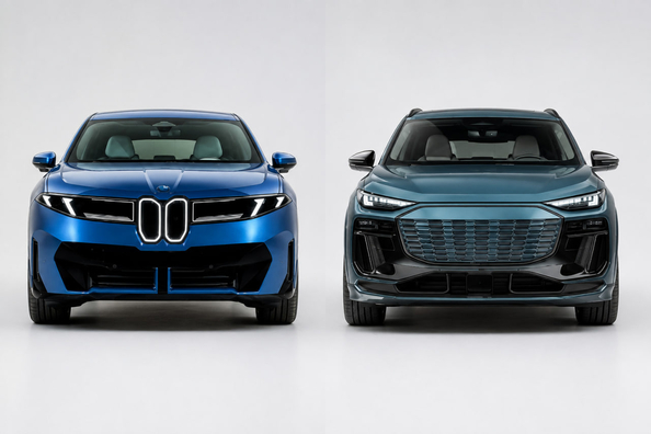 BMW iX3 2026 vs Audi Q6 e-tron 2027: primerjava premium električnih vozil