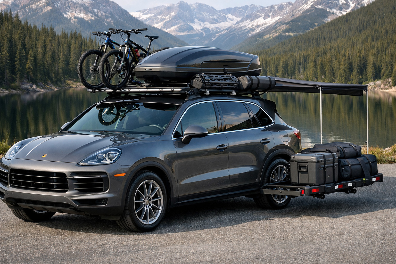 Kaj namestiti na Porsche Cayenne 2018+ za streho in potovanja