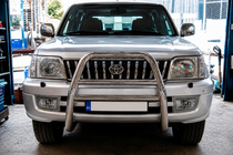 Toyota Land Cruiser 90 Prado 1996–2002 Sprednji zaščitni lok QT008 (nerjaveče jeklo) fotografija 1