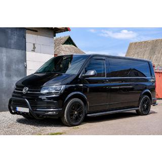 Bočne stopnice Premium Black (2 kosa, nerjaveče jeklo) fotografija 1
