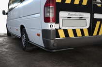Volkswagen LT 1995–2006 Zadnji kotniki AK-SO Black (nerjaveče jeklo) Dolga medosna razdalja fotografija 1