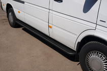 Volkswagen LT 1995–2006 Stranske stopnice Premium Black (2 kos, nerjaveče jeklo) fotografija 3