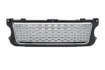 Range Rover III L322 2002–2012 Maska hladilnika s stranskimi rešetkami, srebrna (2010-2012) fotografija 1