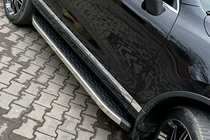 Volkswagen Touareg 2010–2018 Stranske stopnice BlackLine (2 kosa, aluminij) fotografija 3