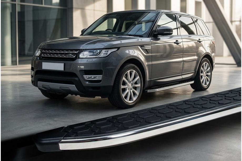 Range Rover Sport 2014–2022 Stranske stopnice BlackLine (2 kosa, aluminij) Image