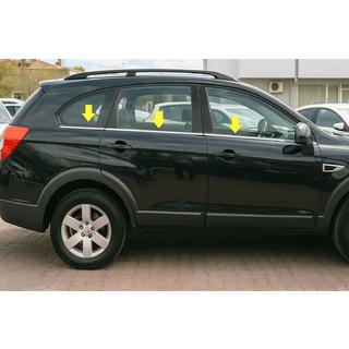 Spodnje okenske letve (6 kos, nerjaveče jeklo) Chevrolet Captiva 2006–2019 fotografija 1