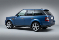 Range Rover Sport 2005–2013 Stranske stopnice BlackLine (2 kosa, aluminij) fotografija 1