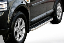 Range Rover III L322 2002–2012 Stranske stopnice BlackLine (2 kosa, aluminij) fotografija 1