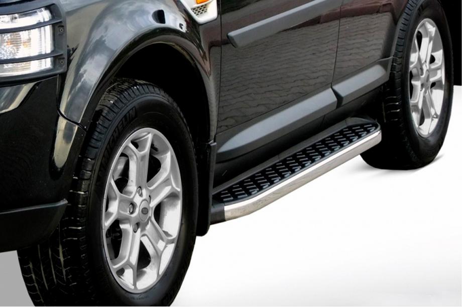 Range Rover III L322 2002–2012 Stranske stopnice BlackLine (2 kosa, aluminij) Image