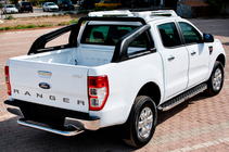 Ford Ranger 2011–2022 Stranske stopnice BlackLine (2 kosa, aluminij) fotografija 1