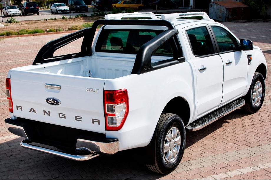 Ford Ranger 2011–2022 Stranske stopnice BlackLine (2 kosa, aluminij) Image