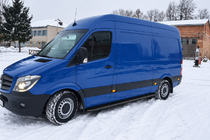 Volkswagen Crafter 2006–2016 Stranske stopnice Premium Black (2 kos, nerjaveče jeklo) Ø60, srednja medosna razdalja fotografija 2