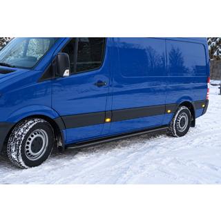 Stranske stopnice Premium Black (2 kos, nerjaveče jeklo) fotografija 1