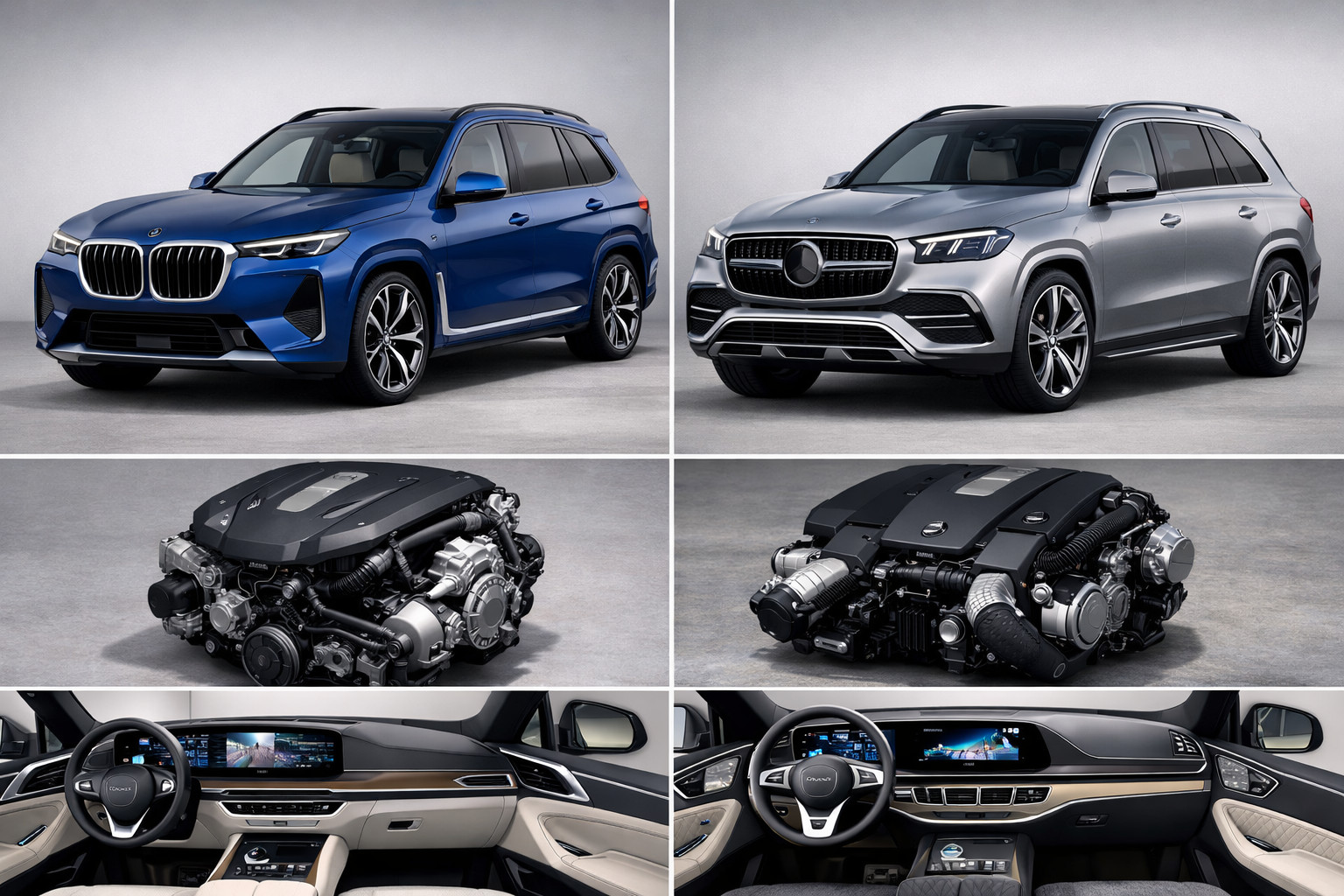 BMW X7 2027 vs Mercedes-Benz GLS 2027: cena, motorji, notranjost in kaj je boljše