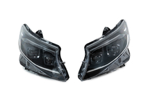 Mercedes Vito/V-razred W447 2014– Sprednji žarometi 2025 Design LED Black (za Vito, 2 kos) fotografija 1
