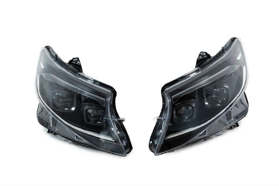 Mercedes Vito/V-razred W447 2014– Sprednji žarometi 2025 Design LED Black (za Vito, 2 kos) Image