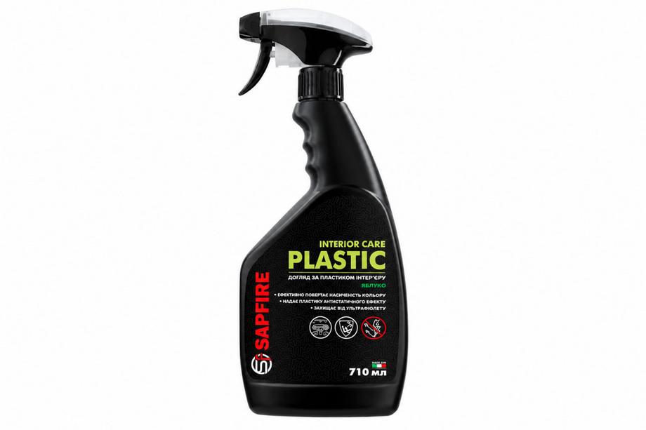 Čistilo in polirno sredstvo za plastiko 710 ml SAPFIRE Plastic Cleaner & Polish – jabolko SONAX Fotografija 1