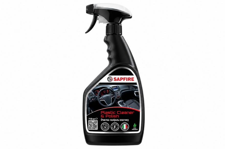 Čistilo in polirno sredstvo za plastiko 710 ml SAPFIRE Plastic Cleaner & Polish – jabolko SONAX Fotografija 2