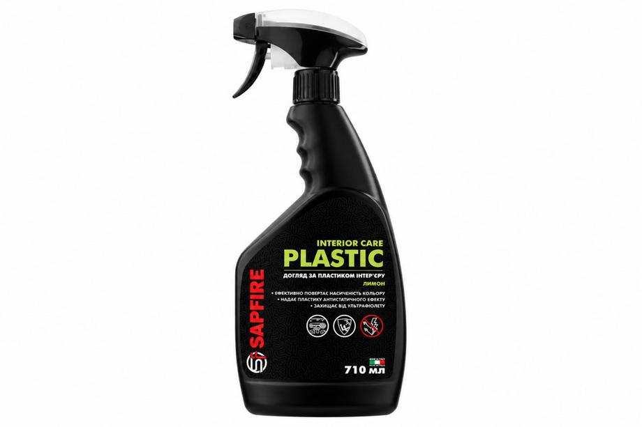 Čistilo in polirno sredstvo za plastiko 710 ml SAPFIRE Plastic Cleaner & Polish - limona SONAX Image