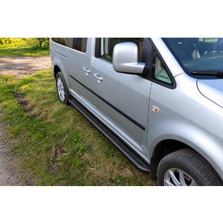 Bočne stopnice Premium Black (2 kosa, nerjaveče jeklo) Volkswagen Caddy 2004–2010 fotografija 1