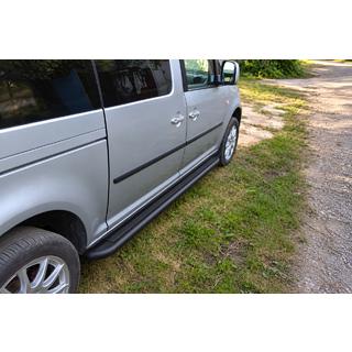 Bočne stopnice Premium Black (2 kosa, nerjaveče jeklo) Volkswagen Caddy 2004–2010 fotografija 2