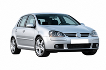 Volkswagen Golf 5 2003–2009 DPT sprednji lip spojler (črna visok sijaj) fotografija 1