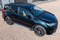 Toyota Rav 4 2013–2018 Stranske stopnice OEM V4 Silver (2016-2018, 2 kos, aluminij) fotografija 2