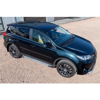 Stranske stopnice OEM V4 Silver (2016-2018, 2 kos, aluminij) Toyota Rav 4 2013–2018 fotografija 2