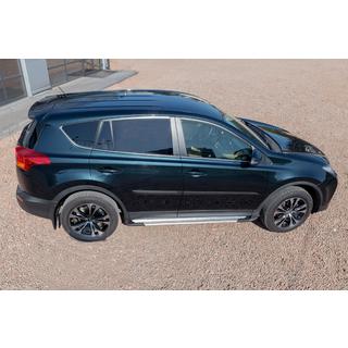 Stranske stopnice OEM V4 Silver (2016-2018, 2 kos, aluminij) Toyota Rav 4 2013–2018 fotografija 4