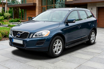 Volvo XC60 2009–2017 Stranske stopnice Fullmond Black (2 kosa, aluminij) fotografija 1