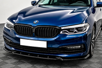 BMW serija 5 G30/G31 2017–2023 Sprednja lipa odbijača DPT (za Base 2017-2020, sijajno črna, brizgana) fotografija 1