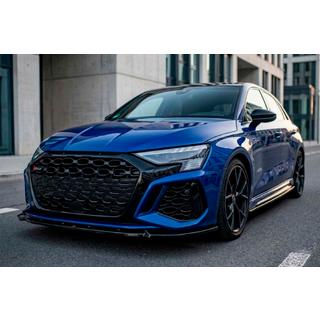 Sprednji lip spojler za sprednji odbijač Lip DPT V2 (za RS3, 2020-2024, sijajno črna) Audi A3 2020– fotografija 1