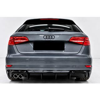 Zadnji difuzor DPT (2016-2020, SD, črna sijaj) Audi A3 2012–2020 fotografija 1