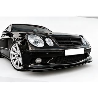DPT sprednji lip spojler (za AMG, 2002-2006, sijajno črna) Mercedes E-class W211 2002–2009