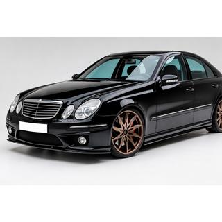 Sprednji lip dodatek DPT (Za AMG, 2006-2009, sijajno črna) Mercedes E-class W211 2002–2009