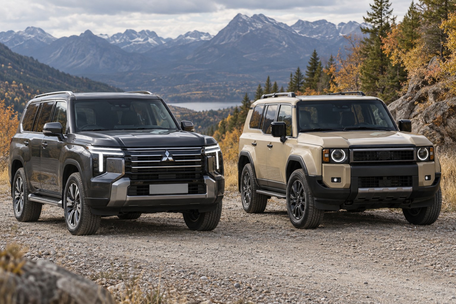 Mitsubishi Pajero 2027 vs Toyota Land Cruiser Prado 250: kateri terenski SUV s šasijo na okvirju izbrati