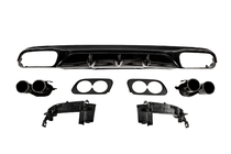 Mercedes Razred E W213 2016–2023 Zadnji difuzor z izpušnimi nastavki E53-Design Black (za Base) fotografija 1