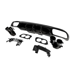 Zadnji difuzor z izpušnimi nastavki E53-Design Black (za Base) Mercedes Razred E W213 2016–2023 fotografija 2