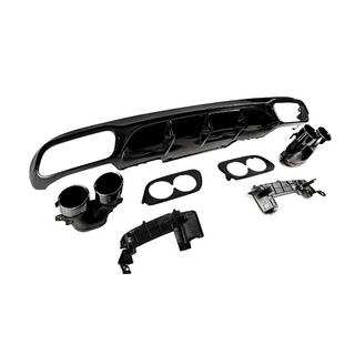 Zadnji difuzor z izpušnimi nastavki E53-Design Black (za Base) Mercedes Razred E W213 2016–2023 fotografija 3