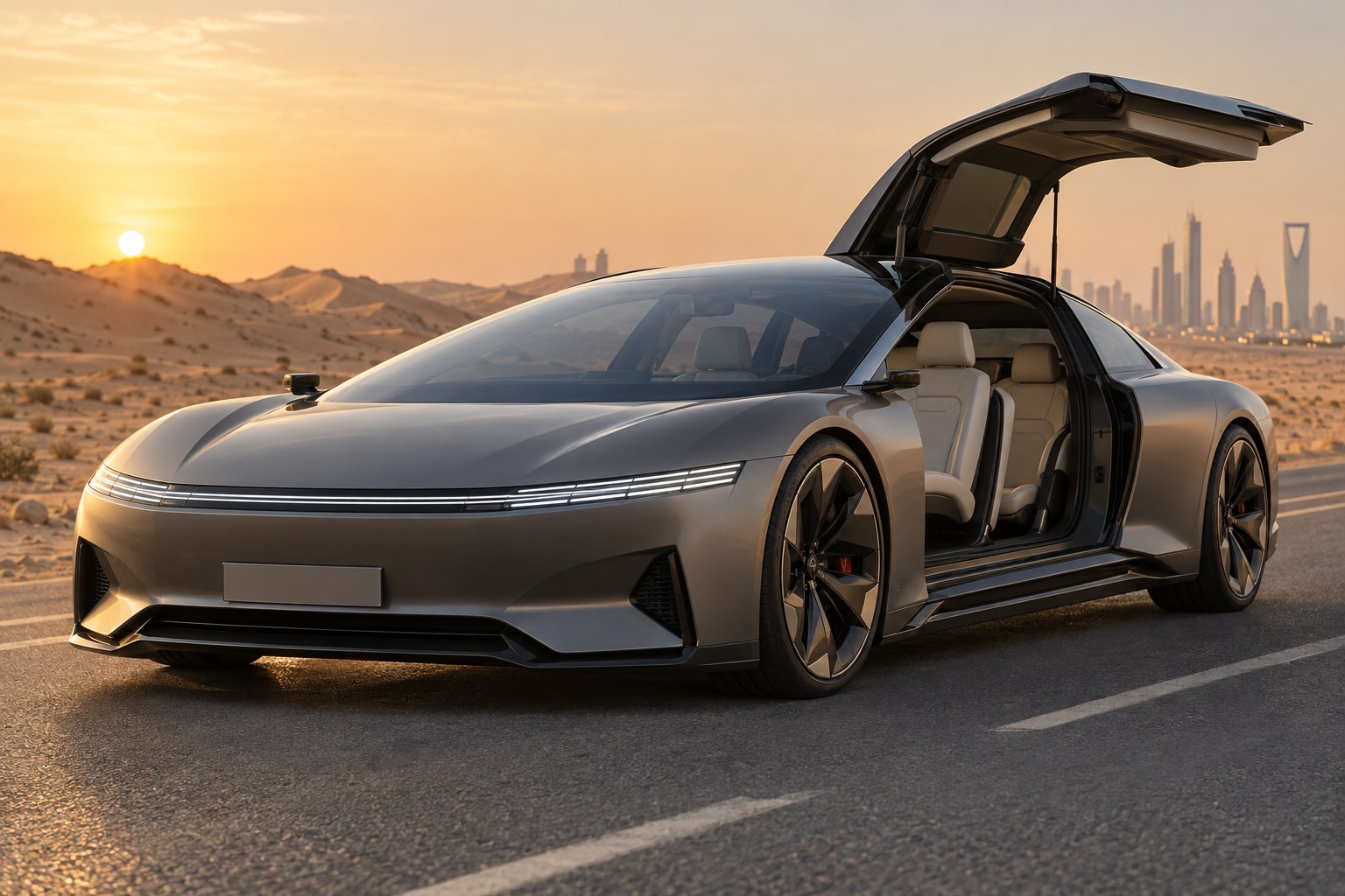 Ceer Exobot: Savdska Arabija je pokazala prve elektricne avtomobile — limuzino in SUV z 850 KM
