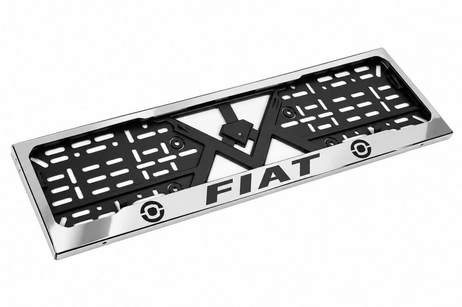 Fiat Kromiran okvir registrske tablice (1 kos, nerjaveče jeklo) Fotografija 3